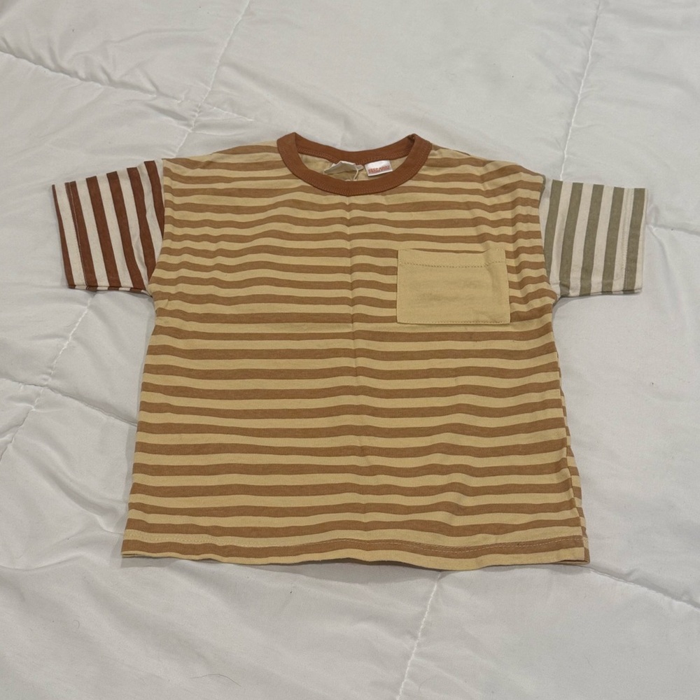 Zara Kids Striped Short Sleeve Tee